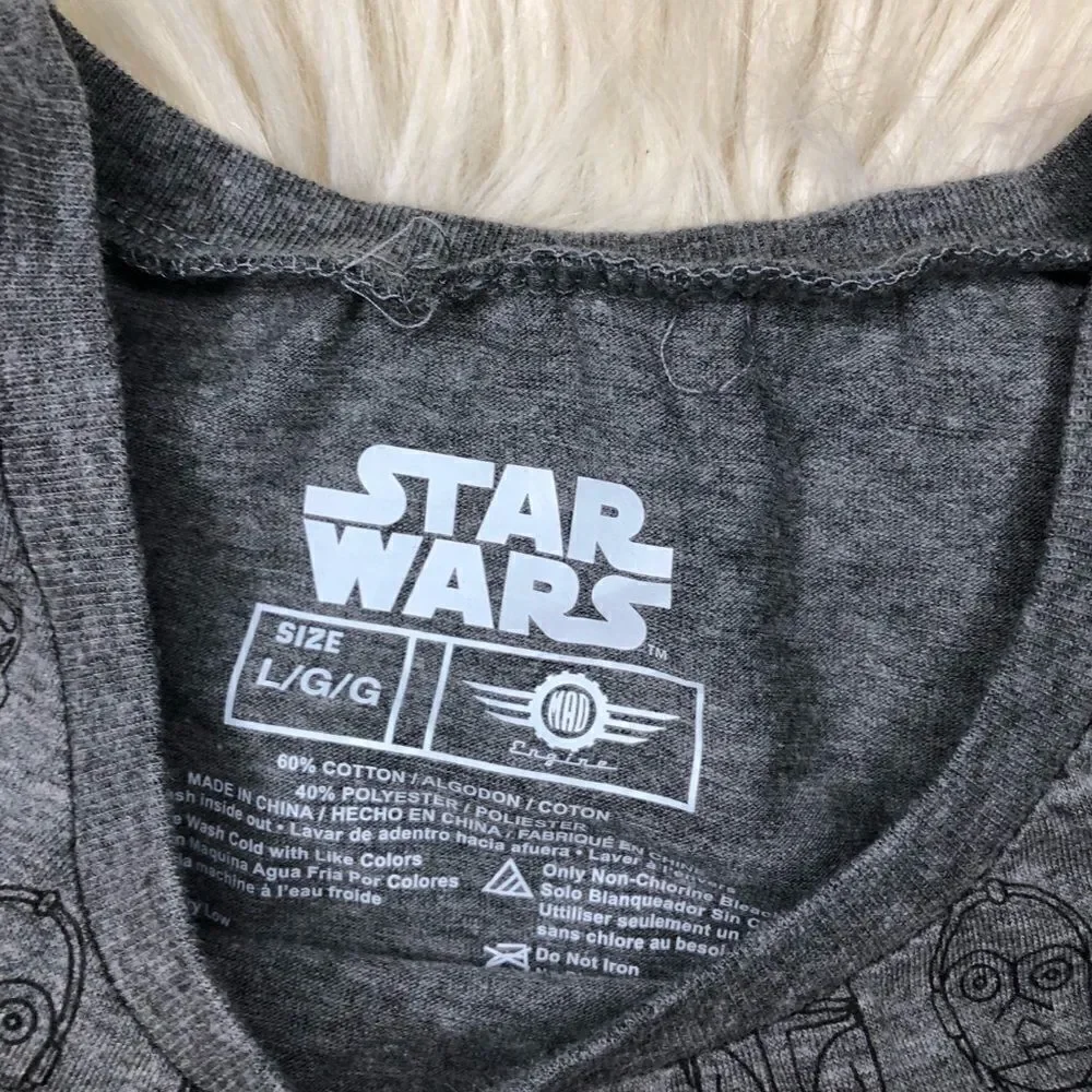 Star Wars cold shoulder hi low shirt girls LG